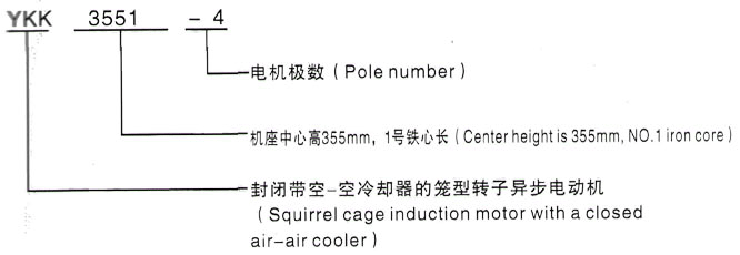 YKK系列(H355-1000)高压YKS5602-4三相异步电机西安泰富西玛电机型号说明